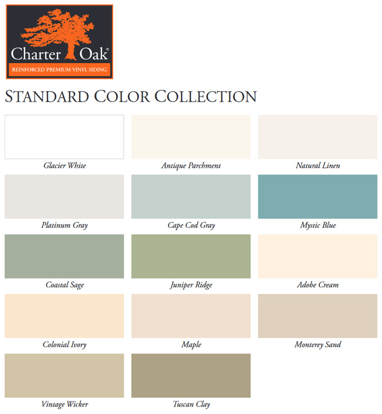 Alside Siding Charter Oak Reinforced Premium Vinyl Siding Color Selection