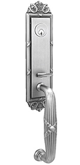 Provia Entry Door Hardware Exterior Styles Emtek Ribbon-Reed