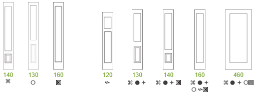 ProVia Fiberglass Entry Door SIGNET Sidelite Styles