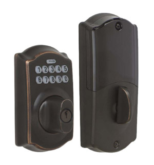 Schlage Home Keypad Deadbolt Aged Bronze