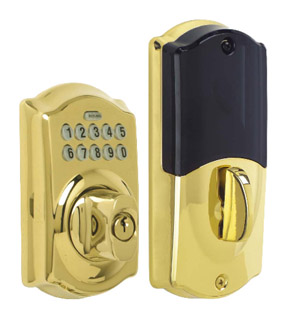 Schlage Home Keypad Deadbolt DB Bright Brass