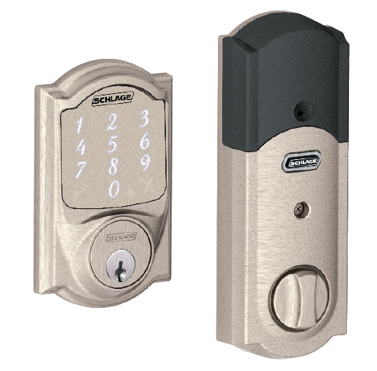 Schlage Sense Smart Deadbolt Camelot-Trim