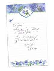 Donna H. Letter of Appreciation
